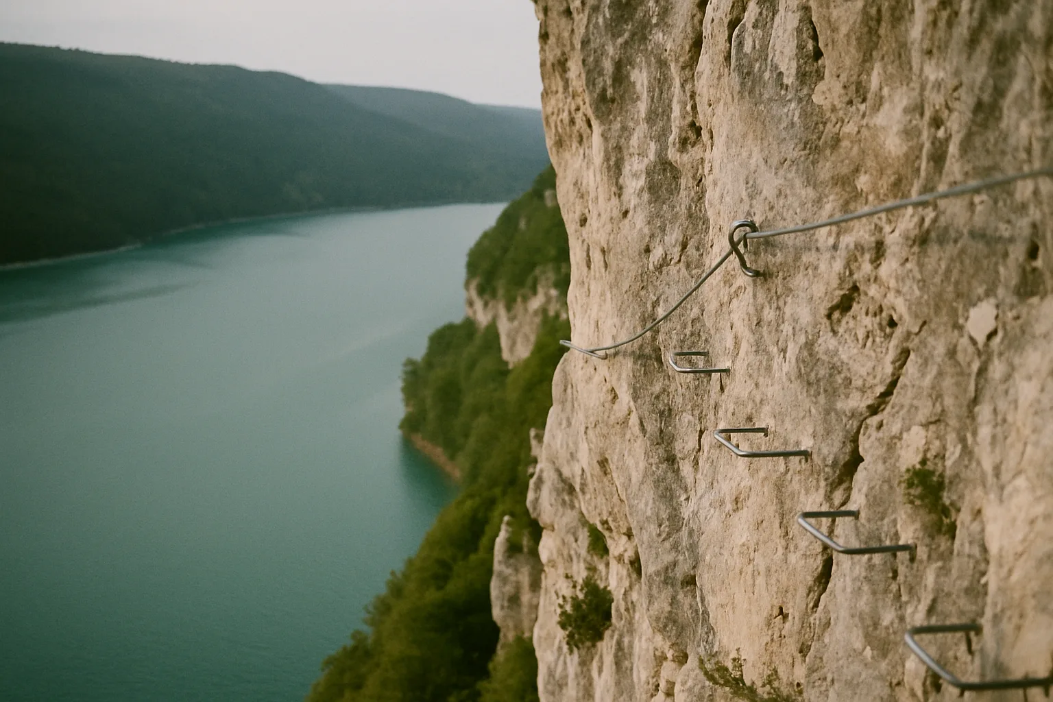 Via ferrata dans le Jura : le secteur de Vouglans en pratique