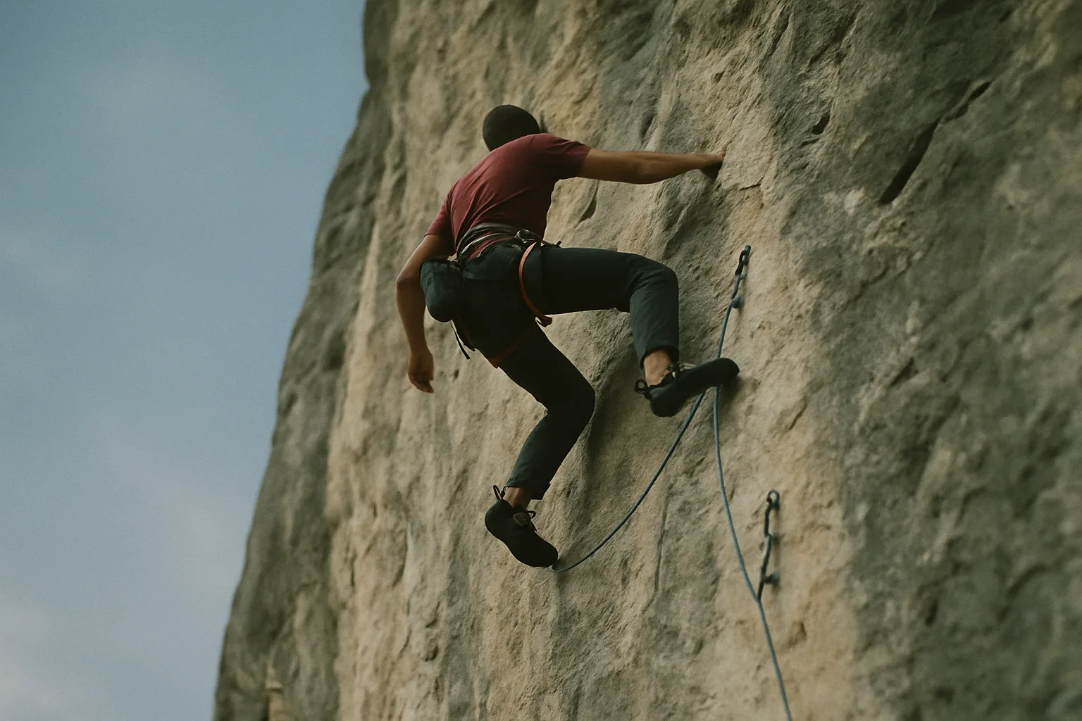 Progression : de la falaise facile au grade supérieur